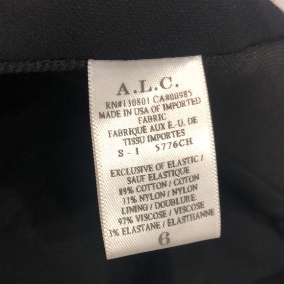 A.L.C. Morley Black Crepe Crop Top - Picture 11 of 12